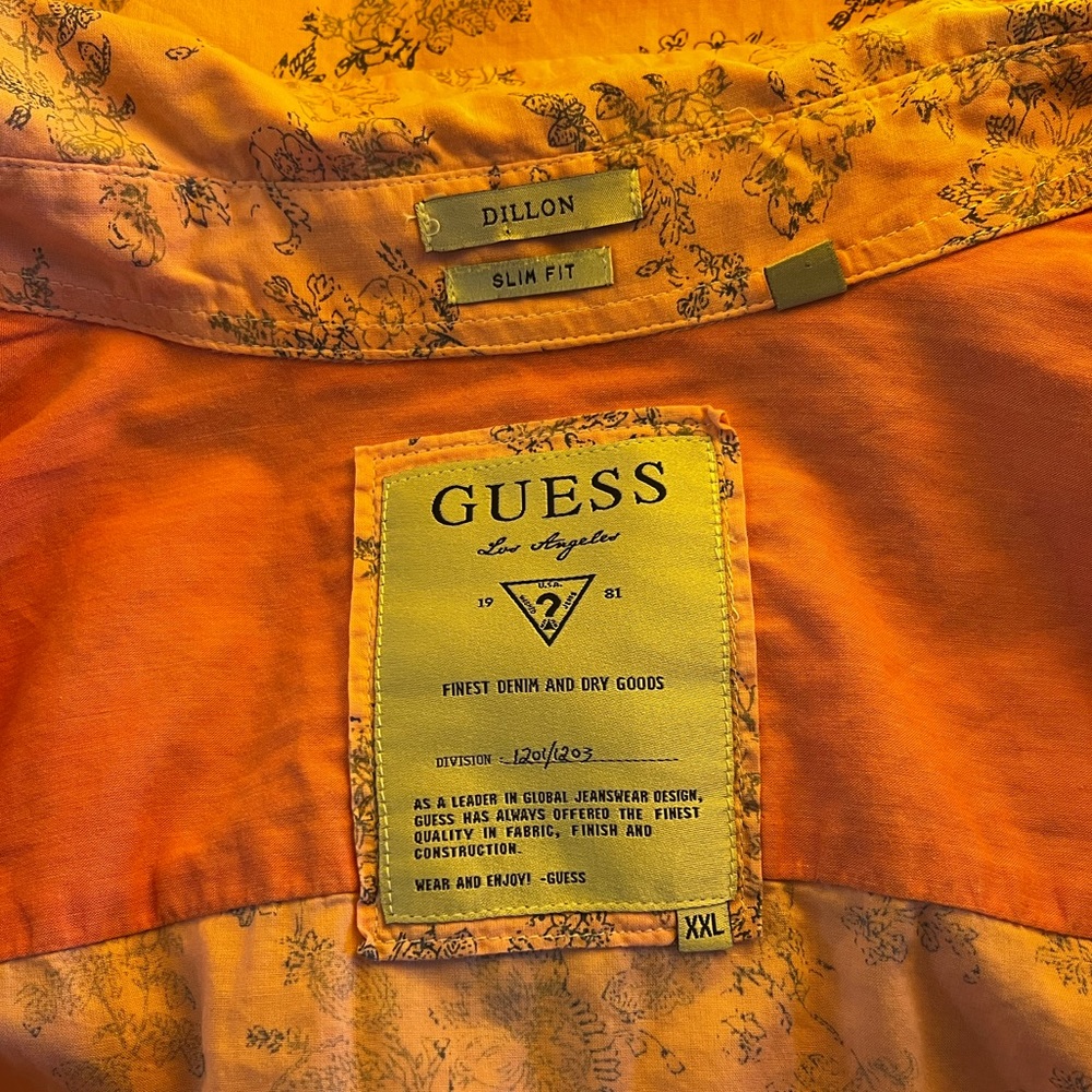 Guess Dillon Slim Fit Button Up Shirt - Picture 9 of 9